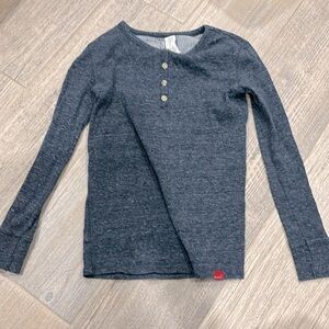 Boys long sleeve shirt, jersey blue.
